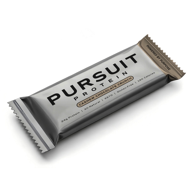 Pursuit Protein Cashew Chocolate Crunch packaged bar